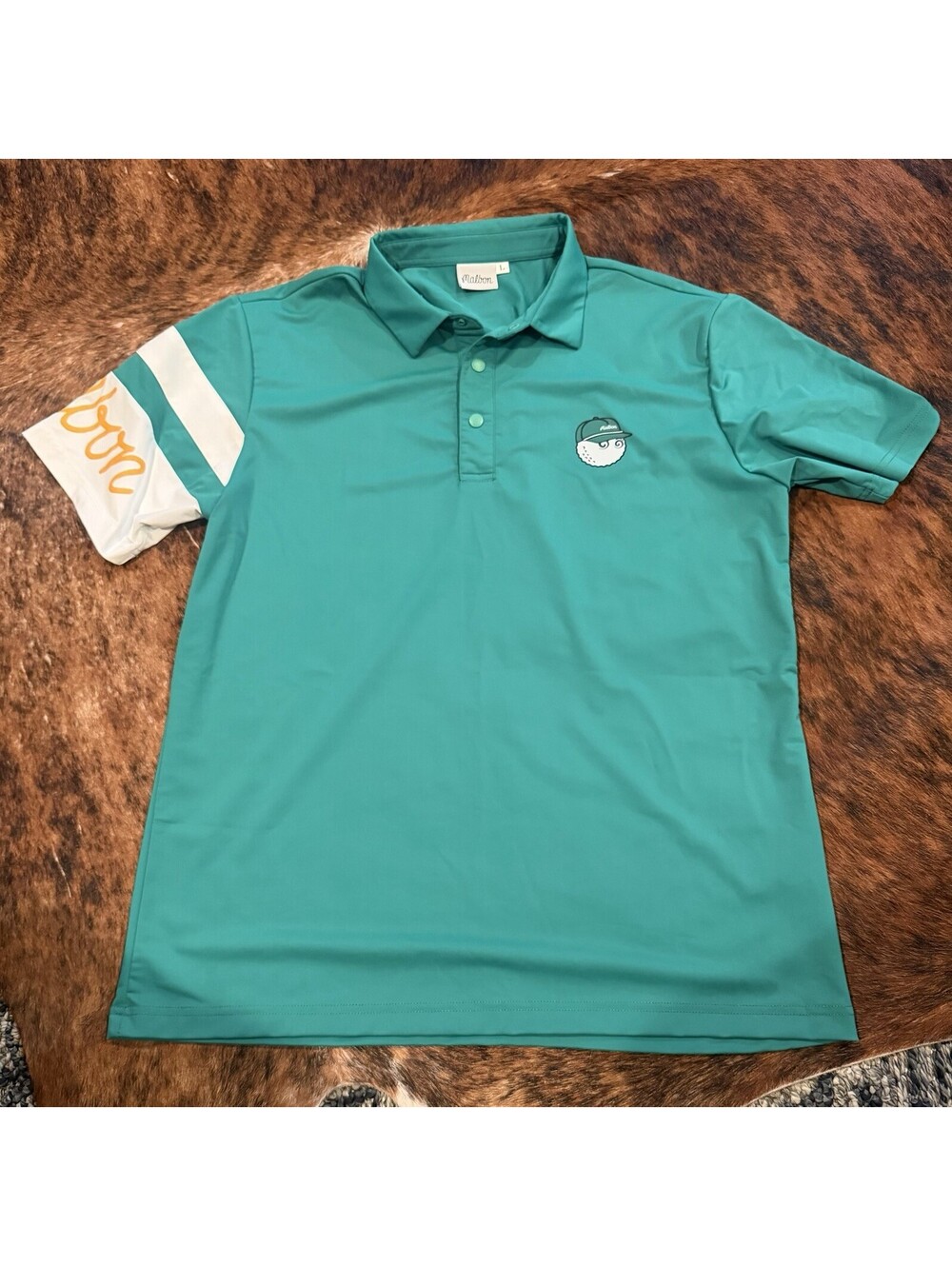 Malbon Golf Short Sleeve Windshirt Snap Polo Green Korea Exclusive M2122PS000 L